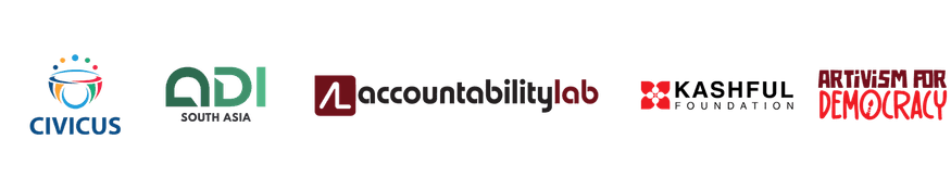CIVICUS, ADI South Asia, Accountability Lab, Kashful Foundation, Artivism for Democracy